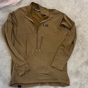 Stone Glacier Men's Lightweight Brown Quarter-Zip Jacket Hunting Fishing XXL